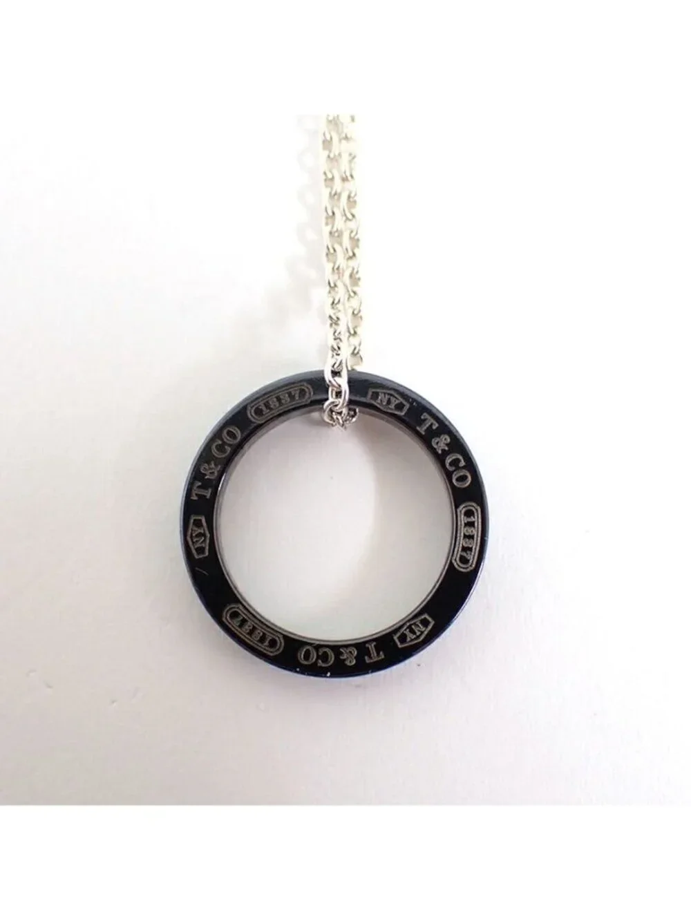 Tiffany & Co Titanium 925 Circle Necklace